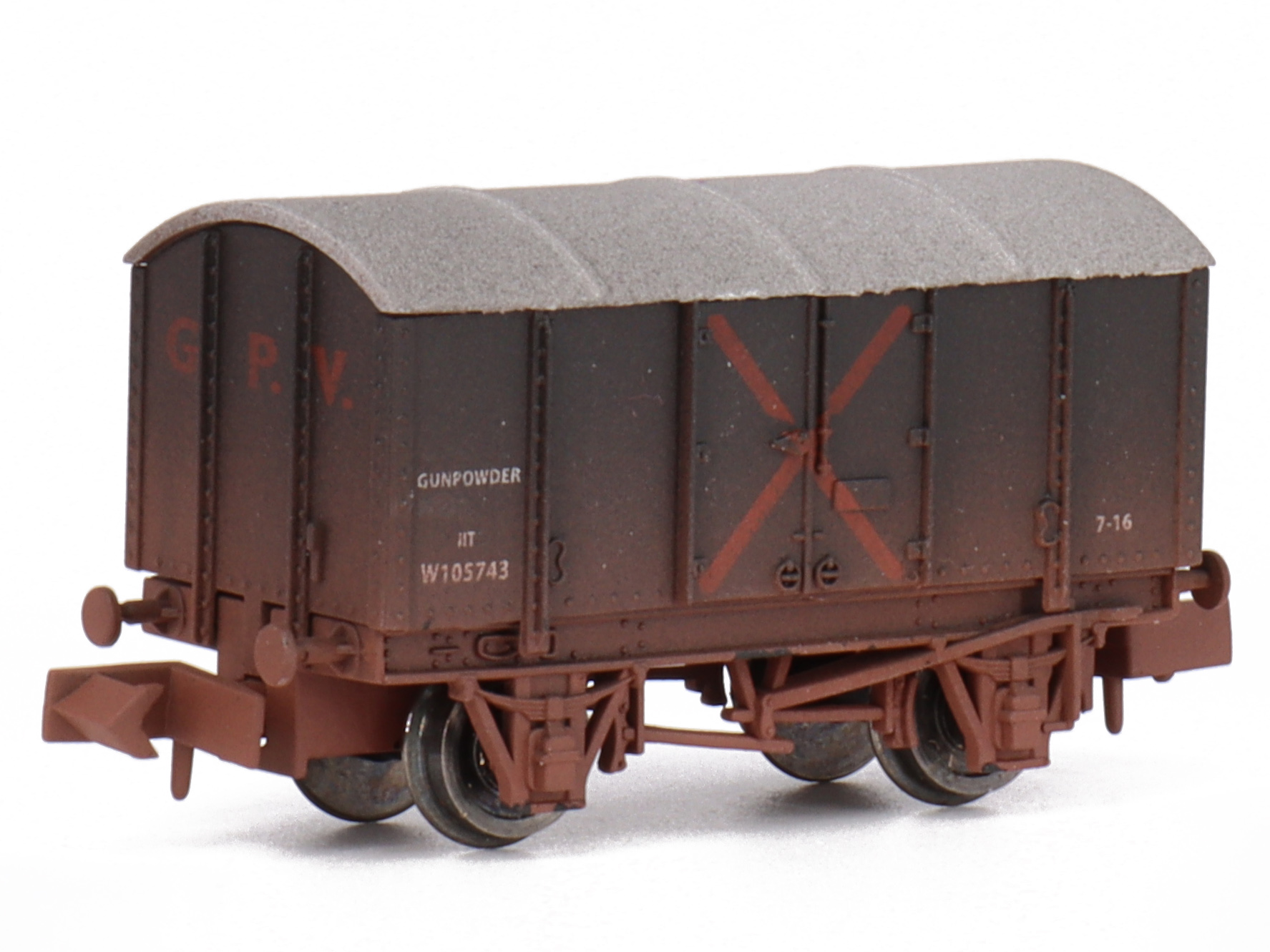 Güterwagen GPV Gunpowder van GWR W105743 gealtert