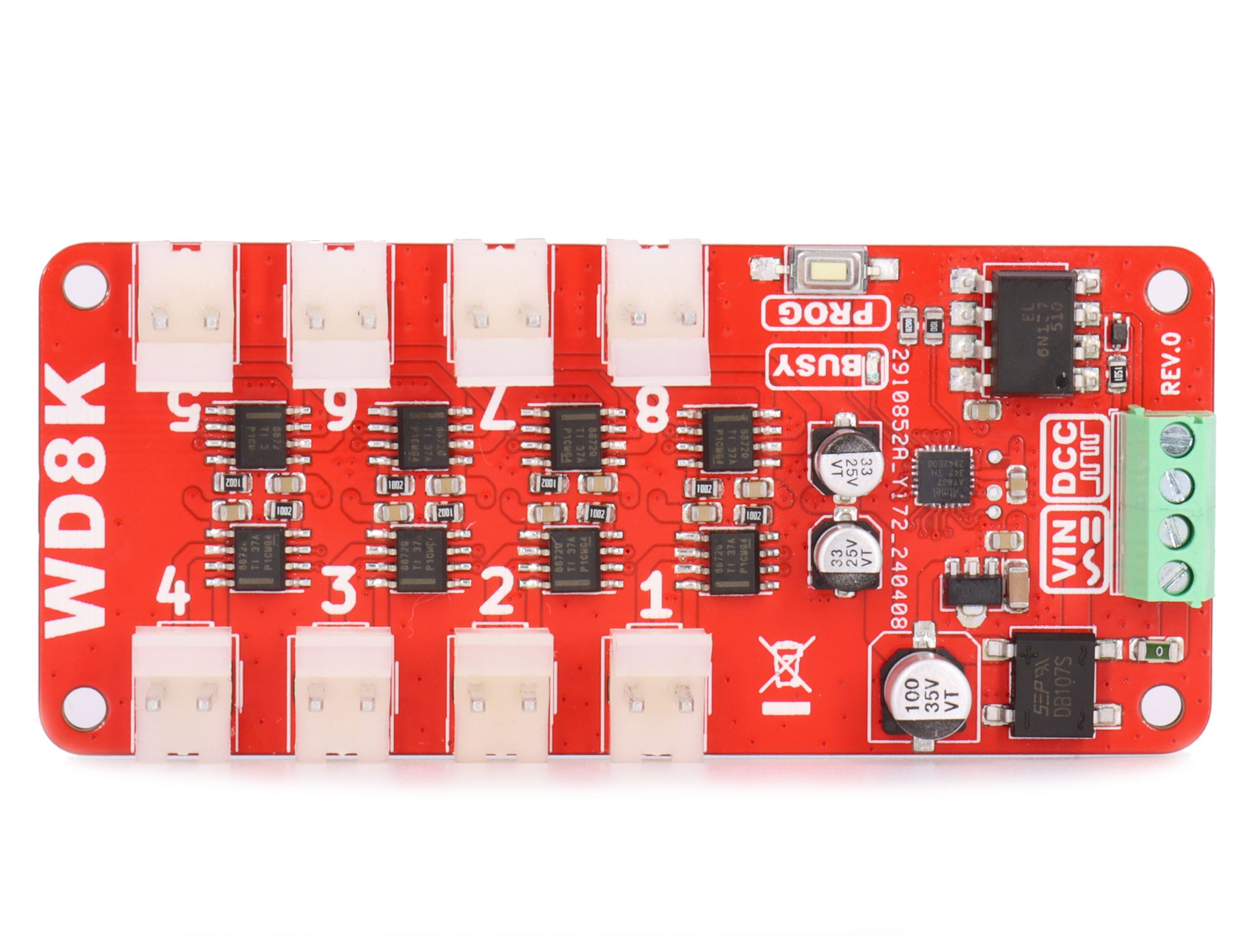 8-fach DCC Weichendecoder WD8K für Kato Weichen mit Stecker