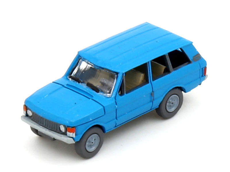 Fertigmodell PKW Range Rover blau