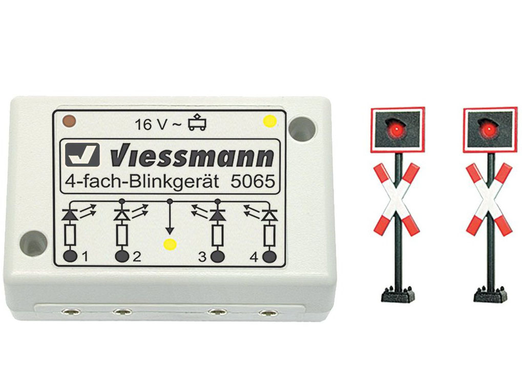 Andreaskreuze 2x mit Blinkelektronik