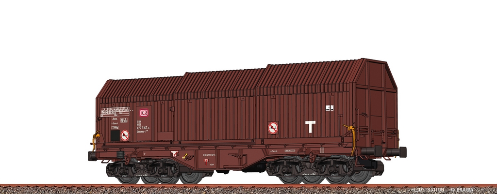 Brawa 51001 H0 Teleskophaubenwagen Shimmns-t708 DB DC