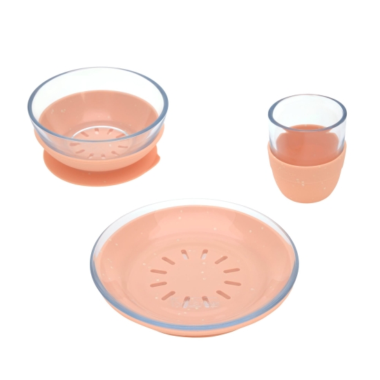 Kindergeschirr Set Glas, Orange | Lässig