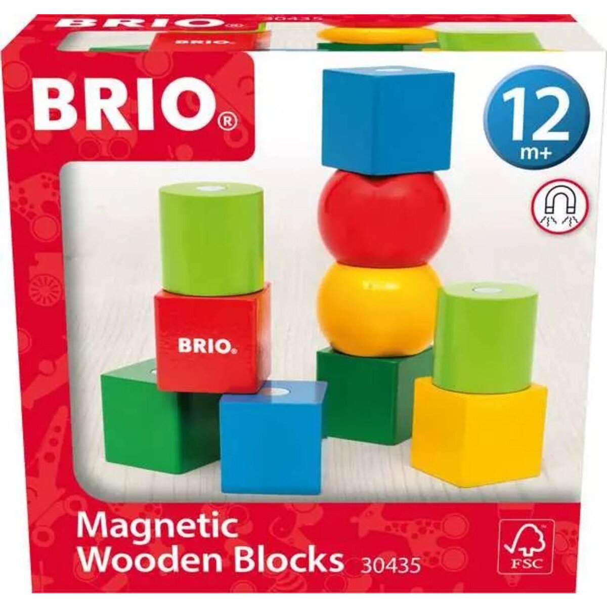 BRIO Magnetische Holzbausteine